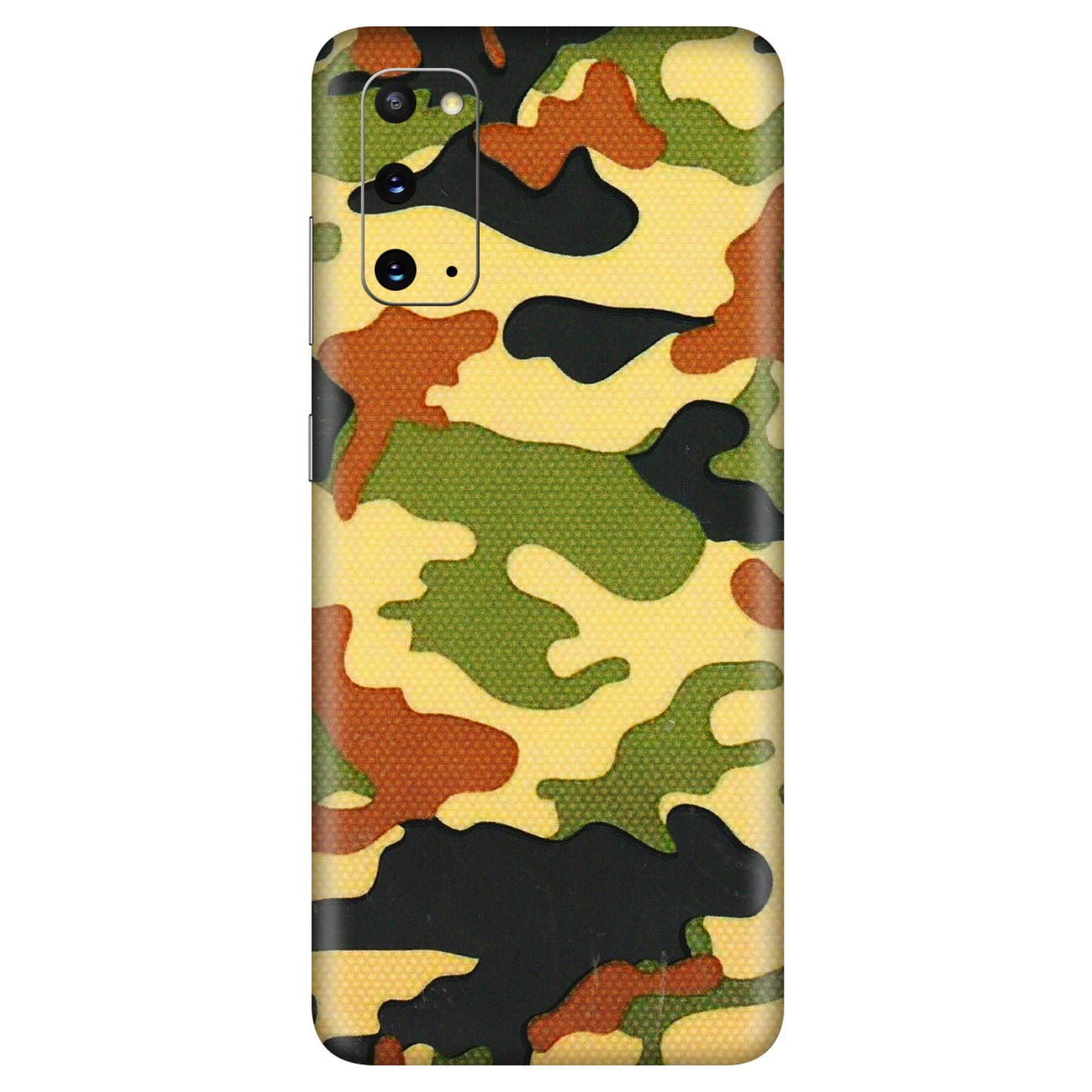 Samsung A/S Series Phone Skins (All Models) - Indian Military - 3D Embossed Finish (L-234) Samsung Galaxy S20