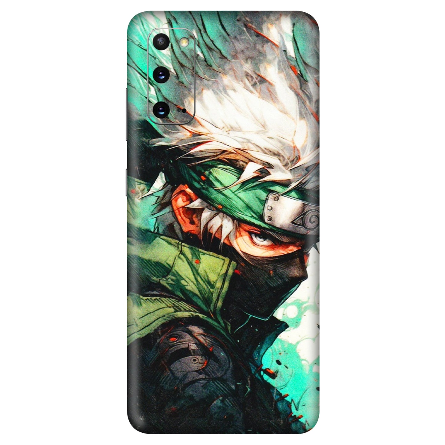 Samsung A/S Series Phone Skins (All Models) - Kakashi Side Profile - 3D Embossed Finish (L-249) Samsung Galaxy S20