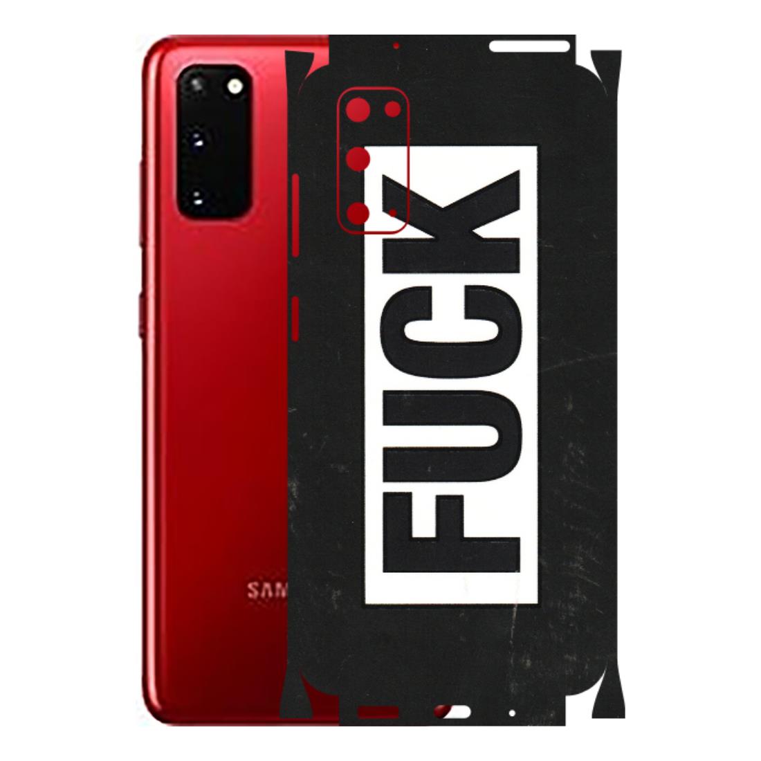Samsung A/S Series Phone Skins (All Models) - The F Word - 3D Embossed Finish (L-255) Samsung Galaxy S20