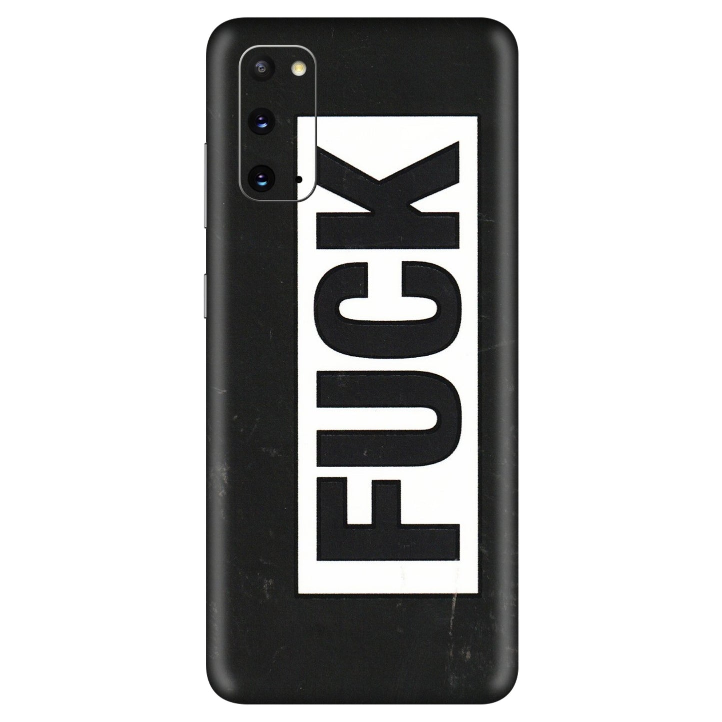 Samsung A/S Series Phone Skins (All Models) - The F Word - 3D Embossed Finish (L-255) Samsung Galaxy S20