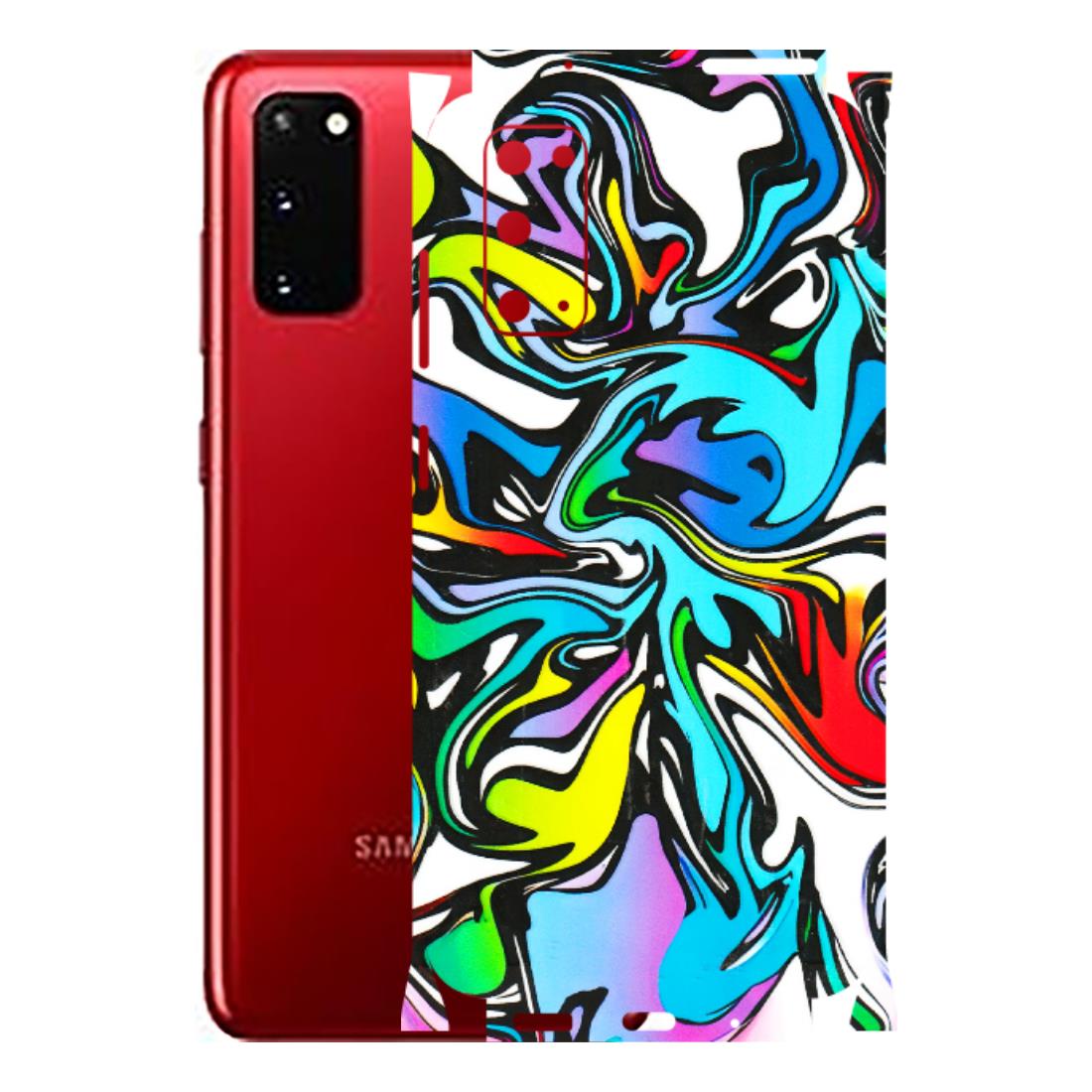 Samsung A/S Series Phone Skins (All Models) - Abstract Colour Paints - 3D Embossed Finish (L-271) Samsung Galaxy S20