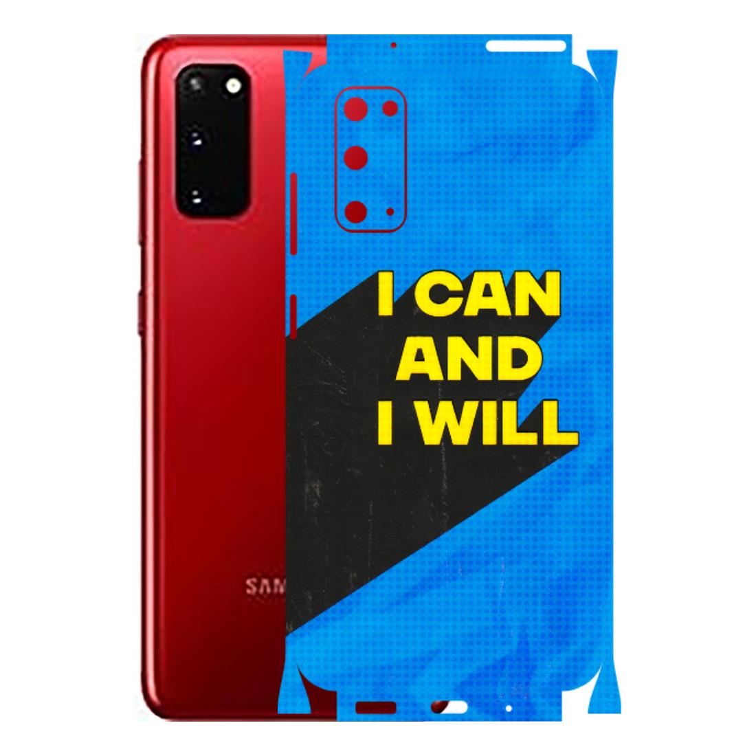 Samsung A/S Series Phone Skins (All Models) - I Can And I Will - 3D Embossed Finish (L-281) Samsung Galaxy S20