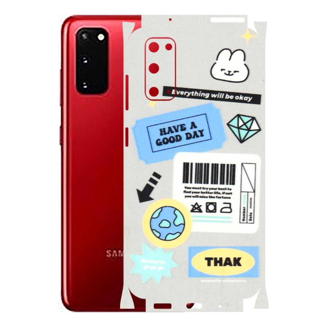 Samsung A/S Series Phone Skins (All Models) - Will Be Okay Design - 3D Embossed Finish (L-316) Samsung Galaxy S20