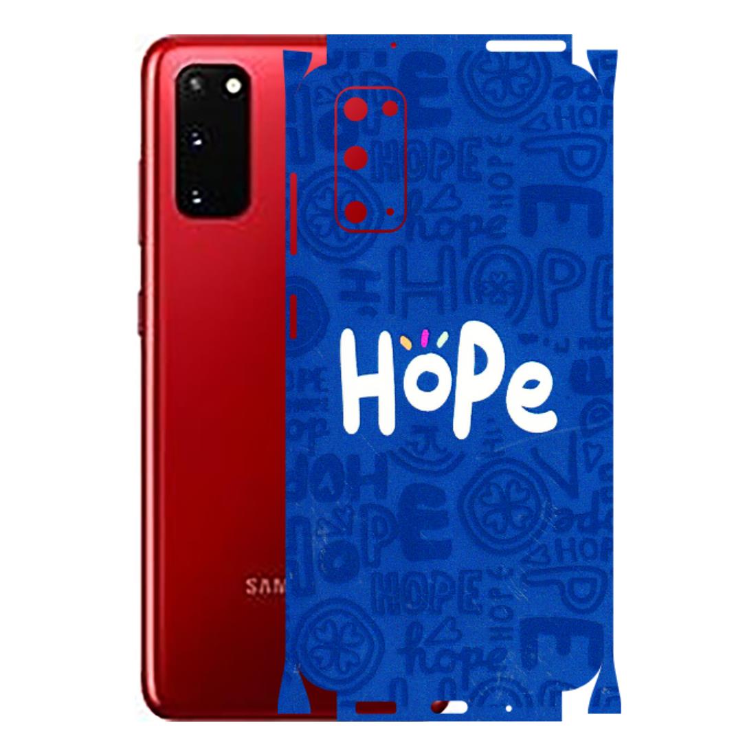 Samsung A/S Series Phone Skins (All Models) - Hope Doodles Blue - 3D Embossed Finish (L-43) Samsung Galaxy S20