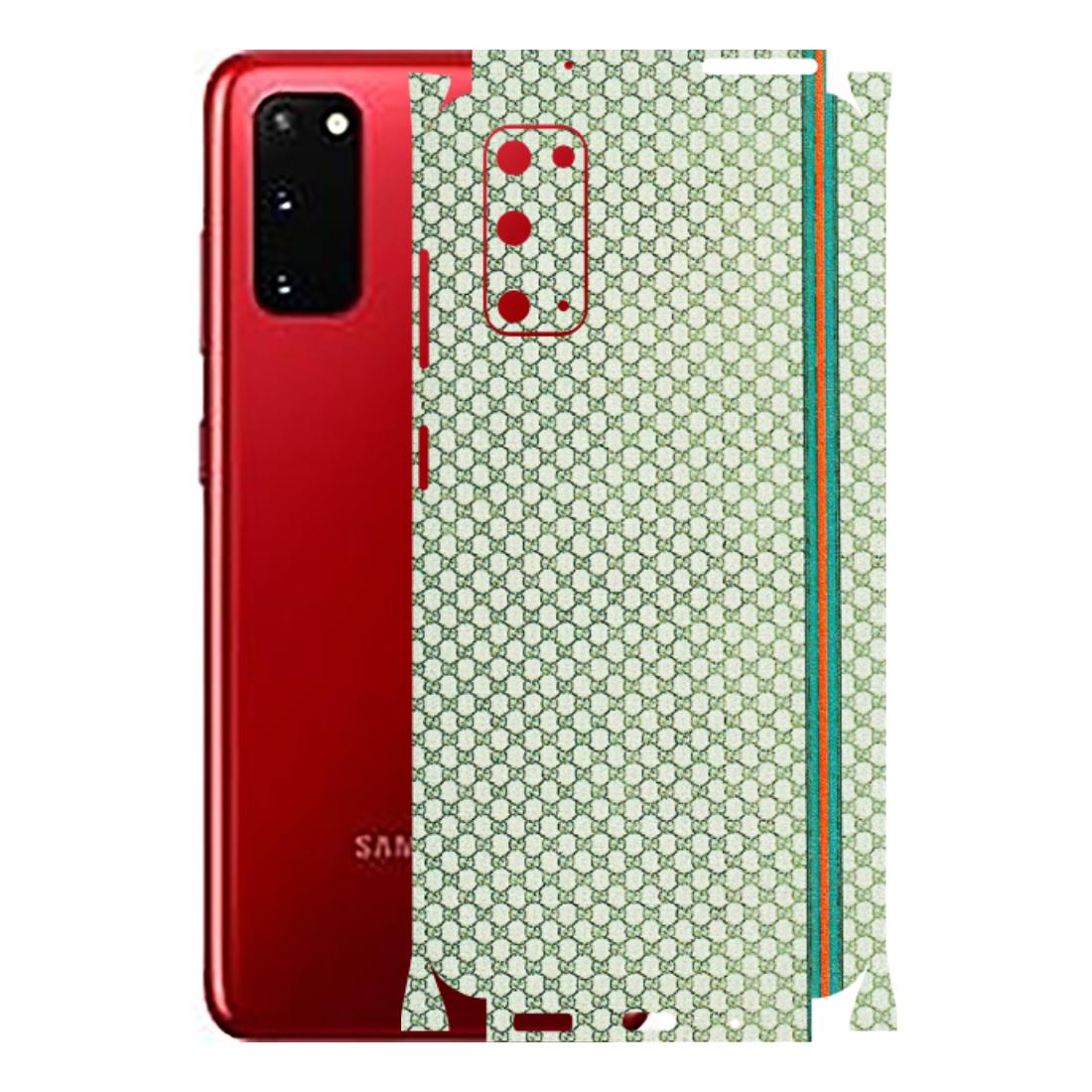 Samsung A/S Series Phone Skins (All Models) - Gucci Fabric Pattern - 3D Embossed Finish (L-73) Samsung Galaxy S20