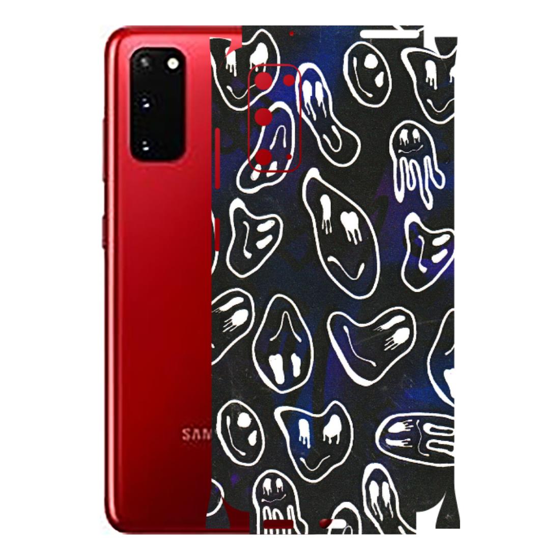 Samsung A/S Series Phone Skins (All Models) - Distorted Smileys - 3D Embossed Finish (L-92) Samsung Galaxy S20
