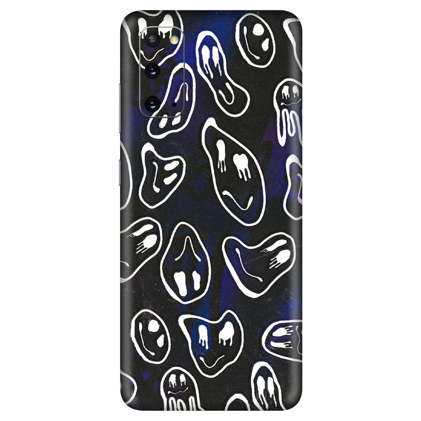 Samsung A/S Series Phone Skins (All Models) - Distorted Smileys - 3D Embossed Finish (L-92) Samsung Galaxy S20
