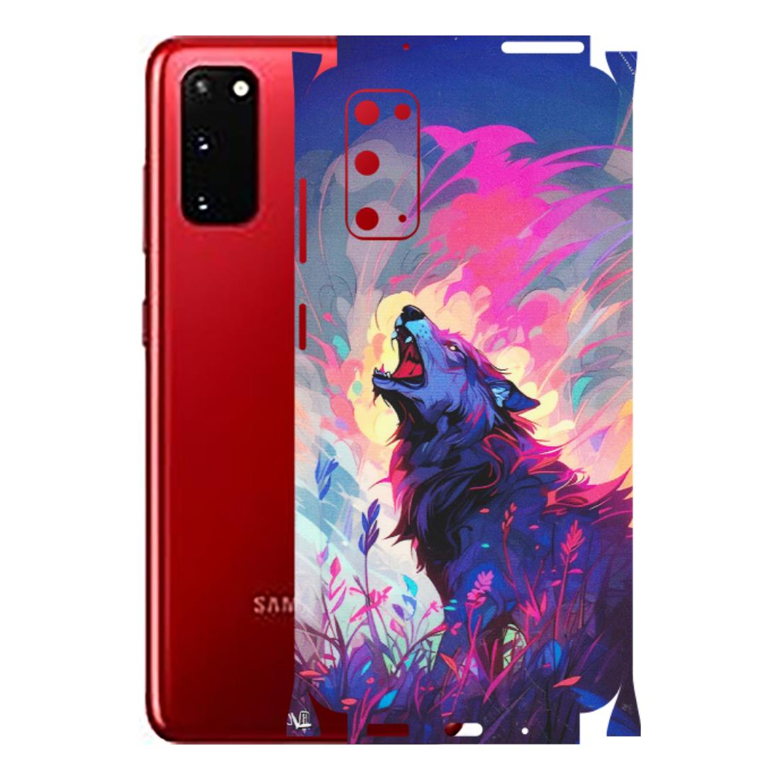 Samsung A/S Series Phone Skins (All Models) - New Wild Wolf Abstract - Matte Finish (M-125) Samsung Galaxy S20