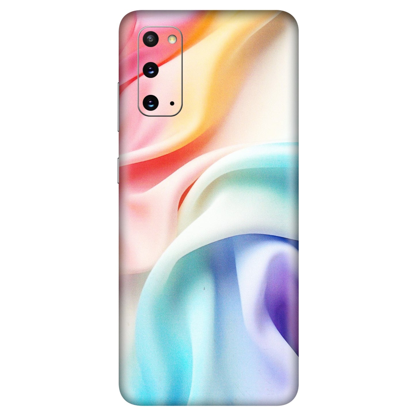 Samsung A/S Series Phone Skins (All Models) - Colourful Silk Cloth - Matte Finish (M-165) Samsung Galaxy S20