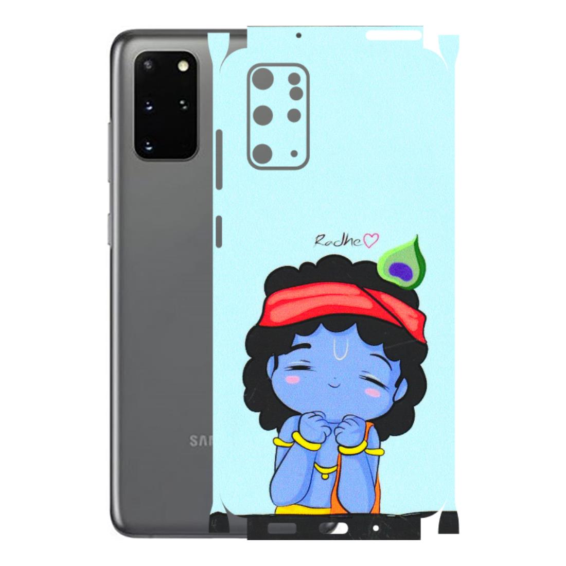 Samsung A/S Series Phone Skins (All Models) - Radhe Radhe Cute Toon - 3D Embossed Finish (L-05) Samsung Galaxy S20 Plus