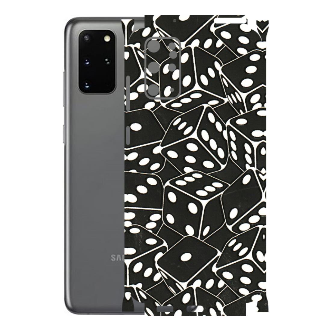 Samsung A/S Series Phone Skins (All Models) - Big Black Dices - 3D Embossed Finish (L-106) Samsung Galaxy S20 Plus
