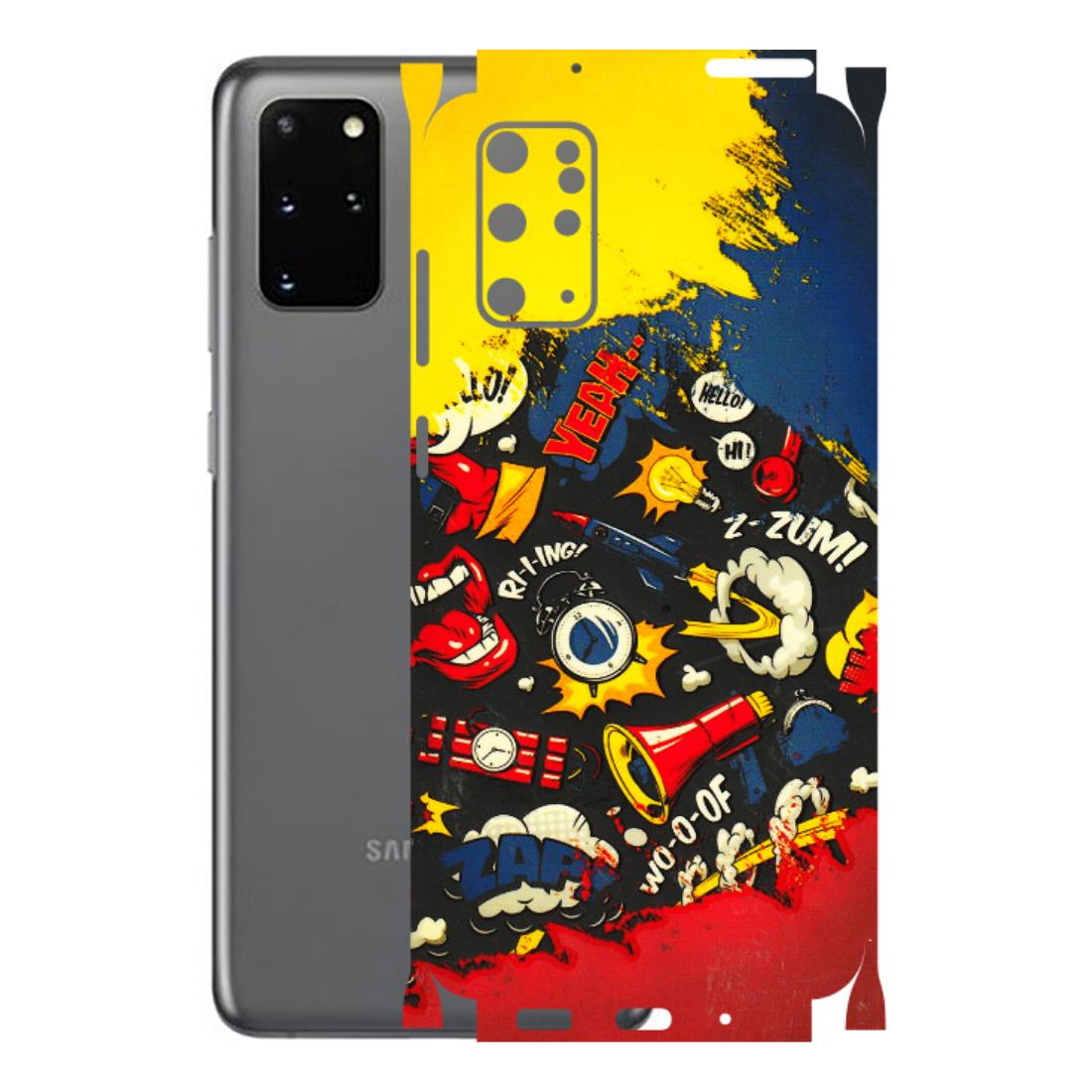Samsung A/S Series Phone Skins (All Models) - Pacific Doodle Art - 3D Embossed Finish (L-120) Samsung Galaxy S20 Plus