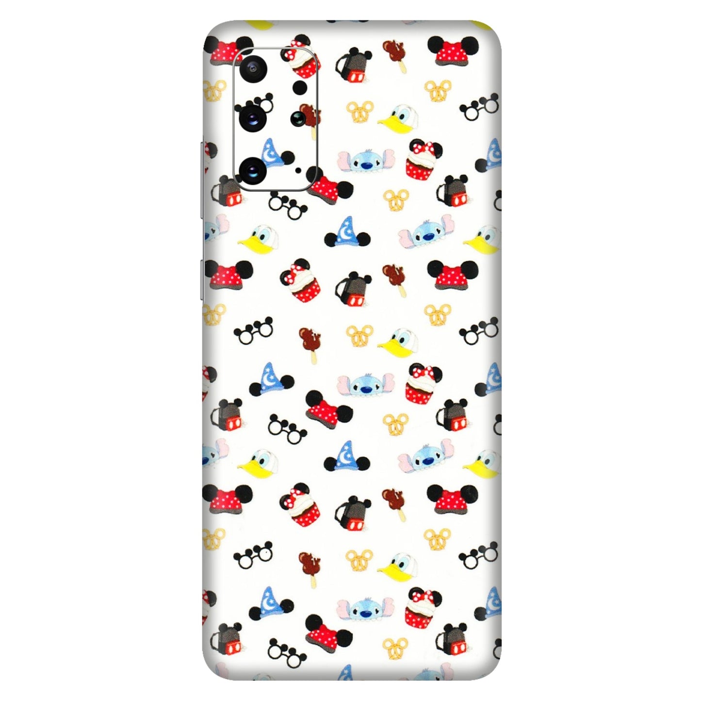 Samsung A/S Series Phone Skins (All Models) - Minnie Mouse & Donald Doodles s - 3D Embossed Finish (L-194) Samsung Galaxy S20 Plus