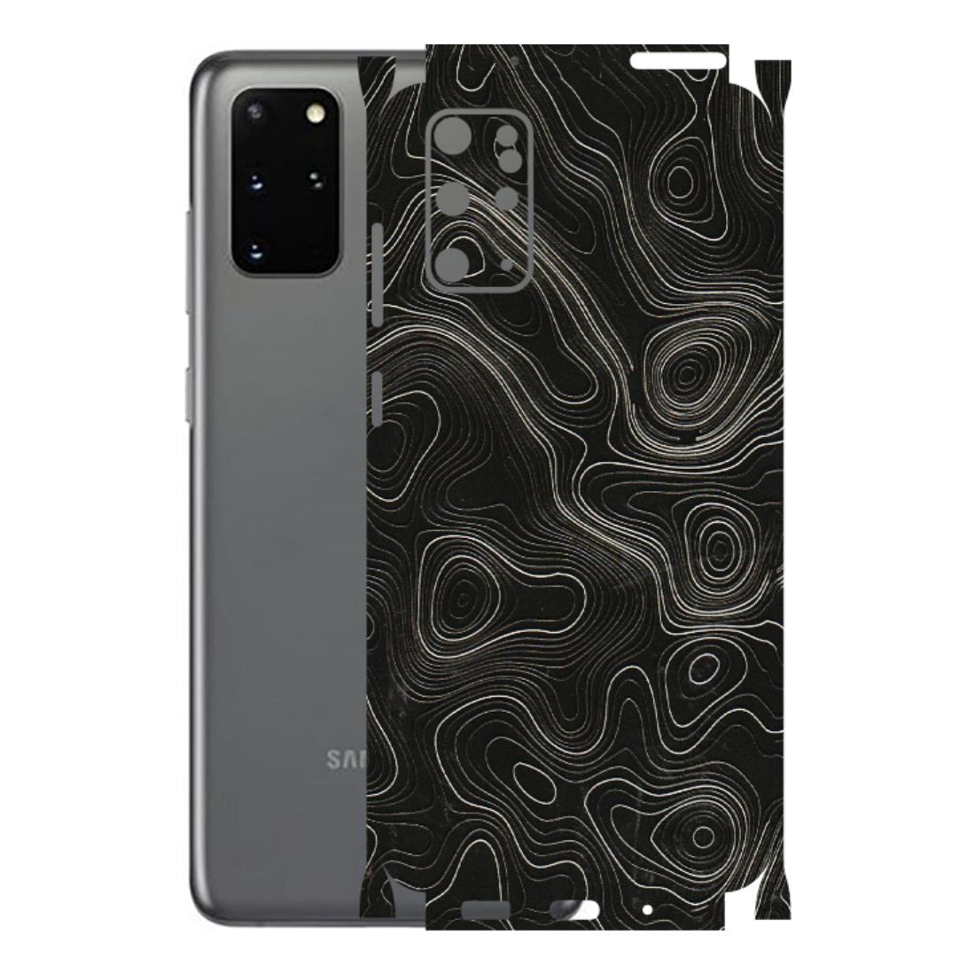 Samsung A/S Series Phone Skins (All Models) - Black Swirl - 3D Embossed Finish (L-196) Samsung Galaxy S20 Plus