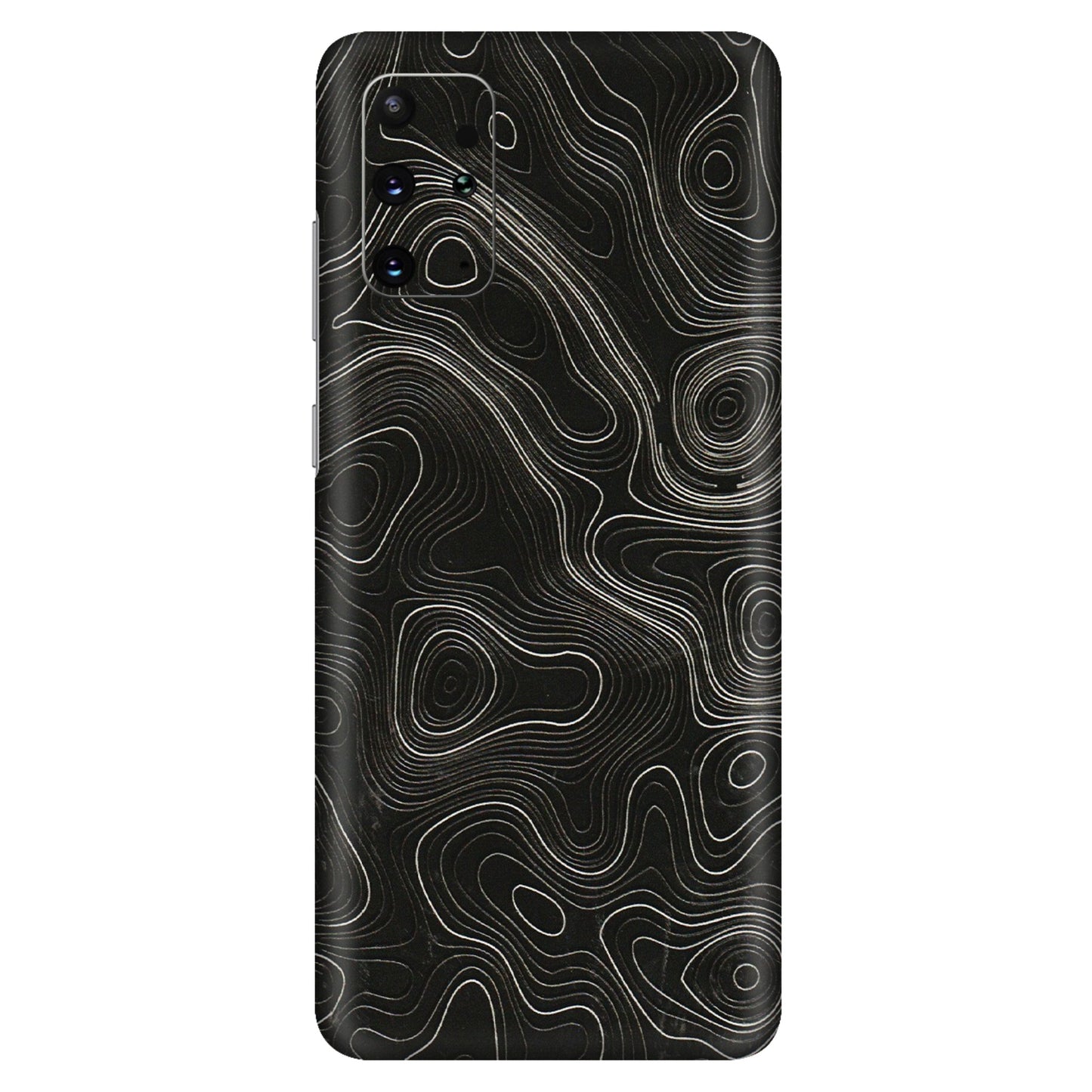 Samsung A/S Series Phone Skins (All Models) - Black Swirl - 3D Embossed Finish (L-196) Samsung Galaxy S20 Plus