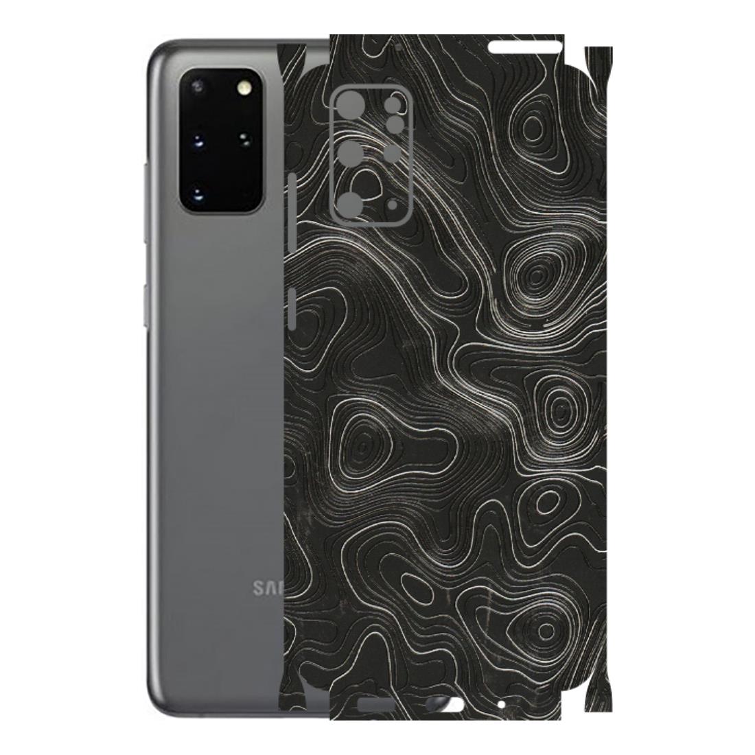 Samsung A/S Series Phone Skins (All Models) - Abstract White Line Map - 3D Embossed Finish (L-269) Samsung Galaxy S20 Plus