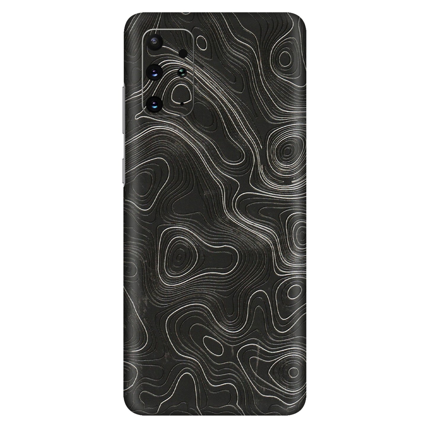 Samsung A/S Series Phone Skins (All Models) - Abstract White Line Map - 3D Embossed Finish (L-269) Samsung Galaxy S20 Plus