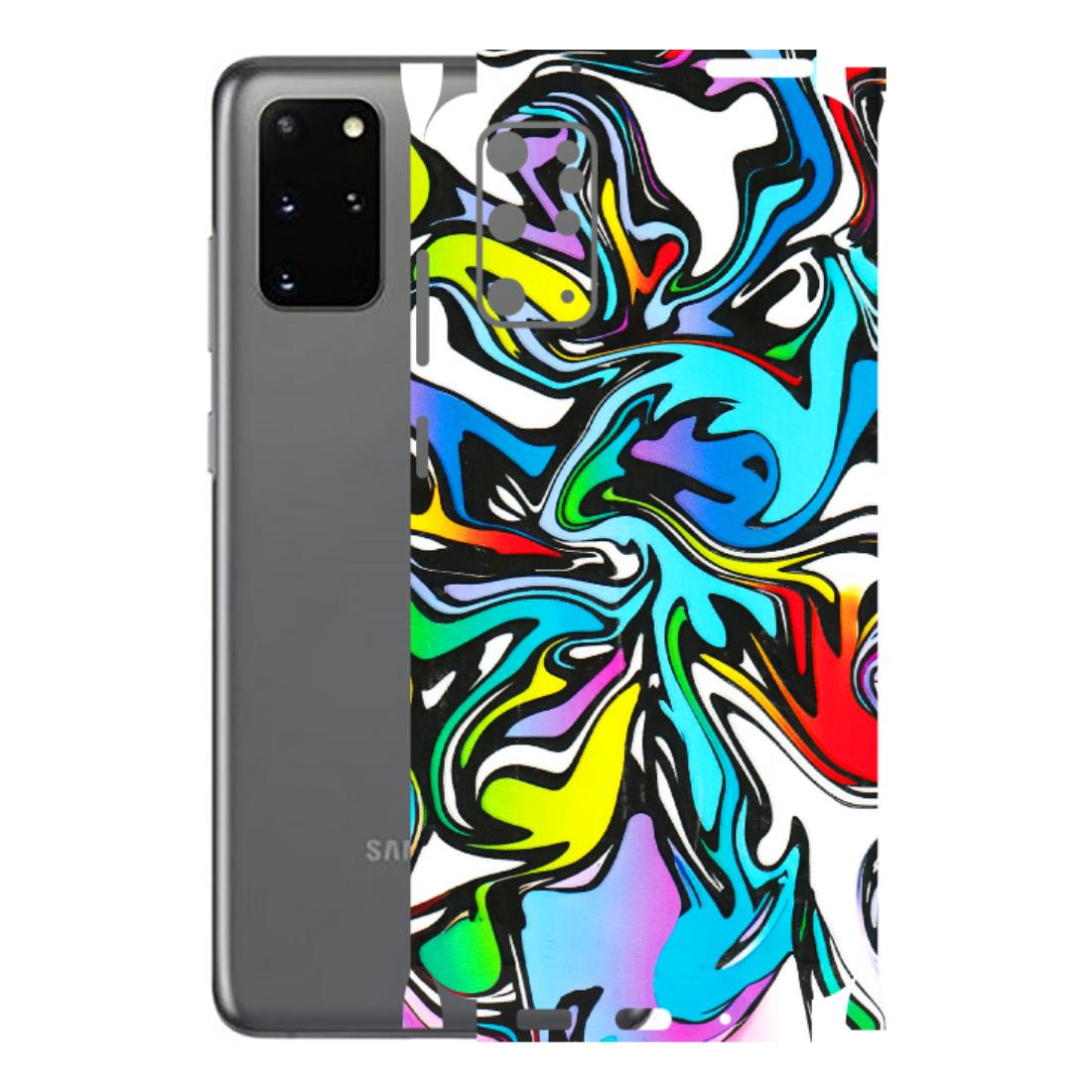 Samsung A/S Series Phone Skins (All Models) - Abstract Colour Paints - 3D Embossed Finish (L-271) Samsung Galaxy S20 Plus