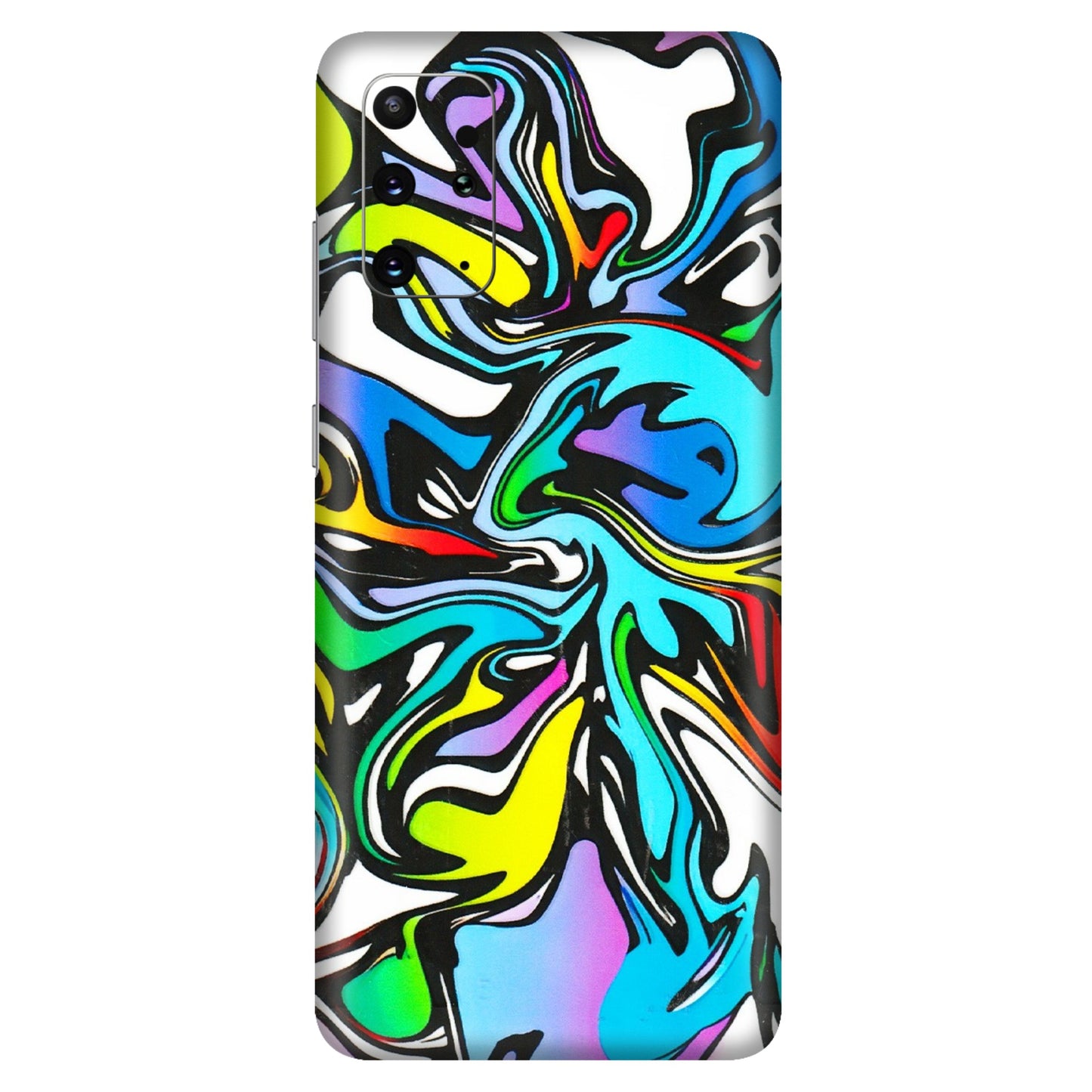 Samsung A/S Series Phone Skins (All Models) - Abstract Colour Paints - 3D Embossed Finish (L-271) Samsung Galaxy S20 Plus
