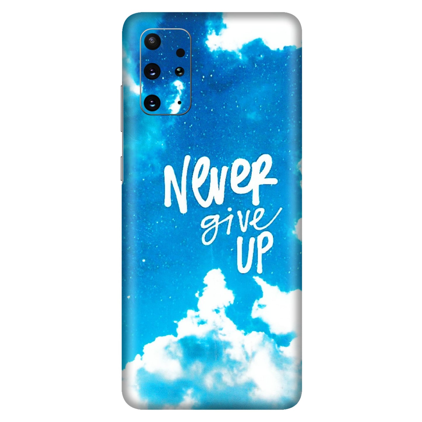 Samsung A/S Series Phone Skins (All Models) - Never Give Up - 3D Embossed Finish (L-279) Samsung Galaxy S20 Plus