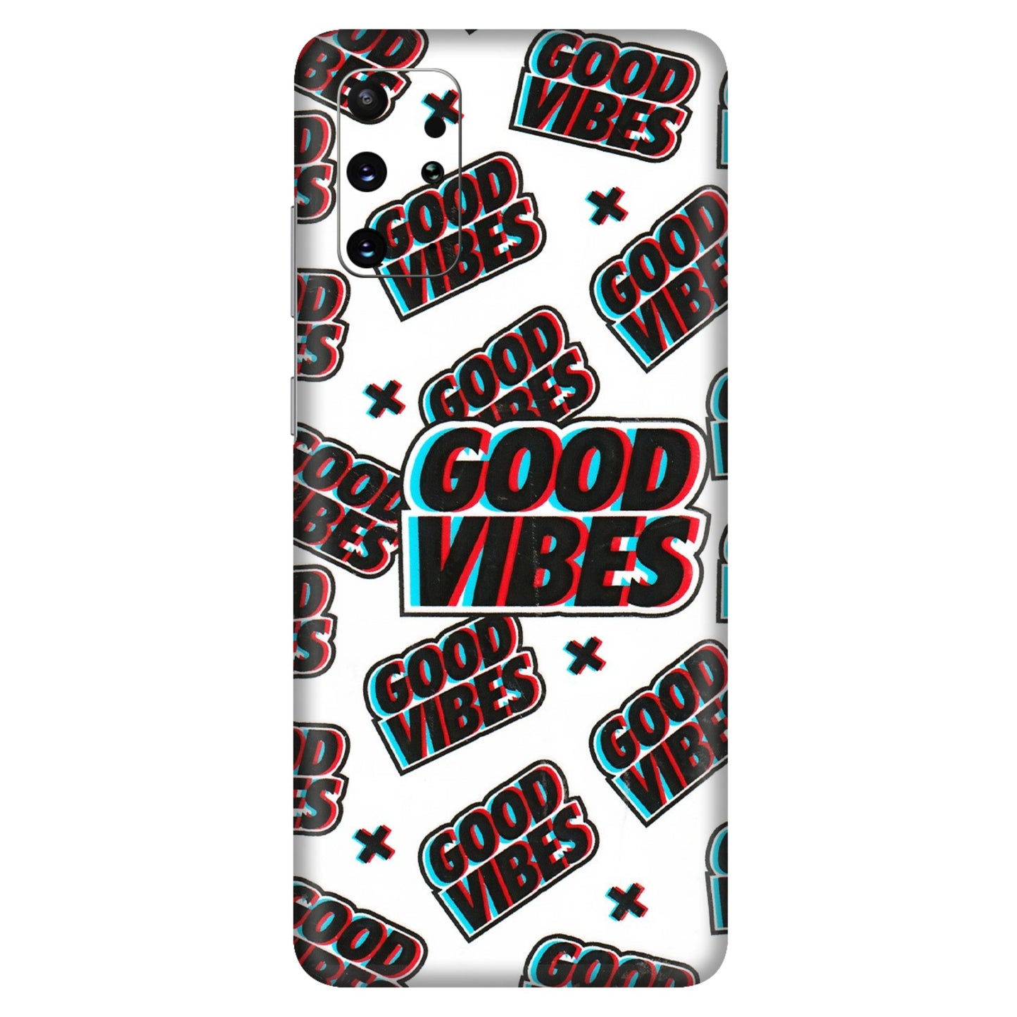 Samsung A/S Series Phone Skins (All Models) - Good Vibes - 3D Embossed Finish (L-282) Samsung Galaxy S20 Plus