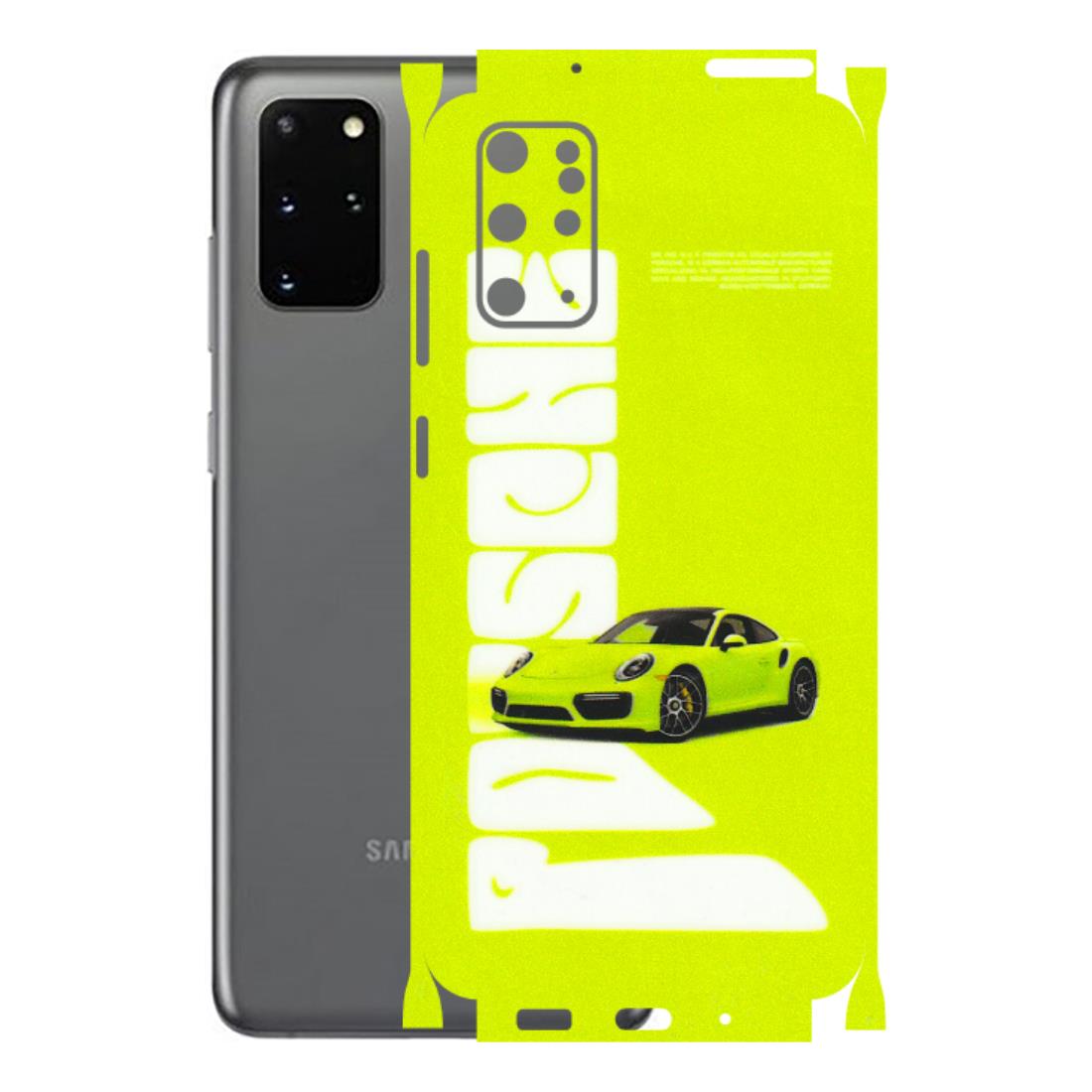Samsung A/S Series Phone Skins (All Models) - Lime Green Porche - 3D Embossed Finish (L-30) Samsung Galaxy S20 Plus