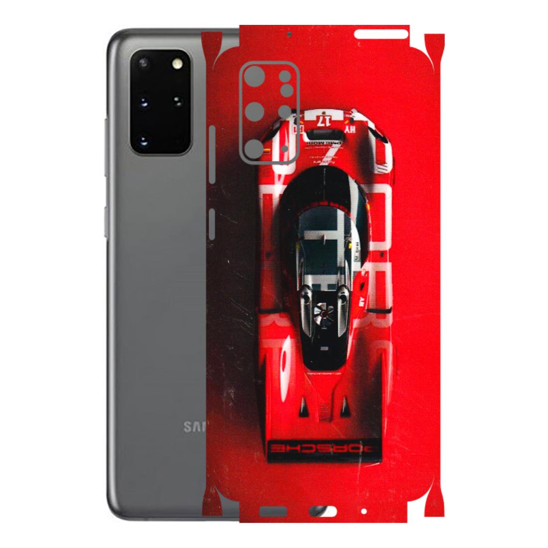 Samsung A/S Series Phone Skins (All Models) - Red Porsche Car Logo - 3D Embossed Finish (L-315) Samsung Galaxy S20 Plus