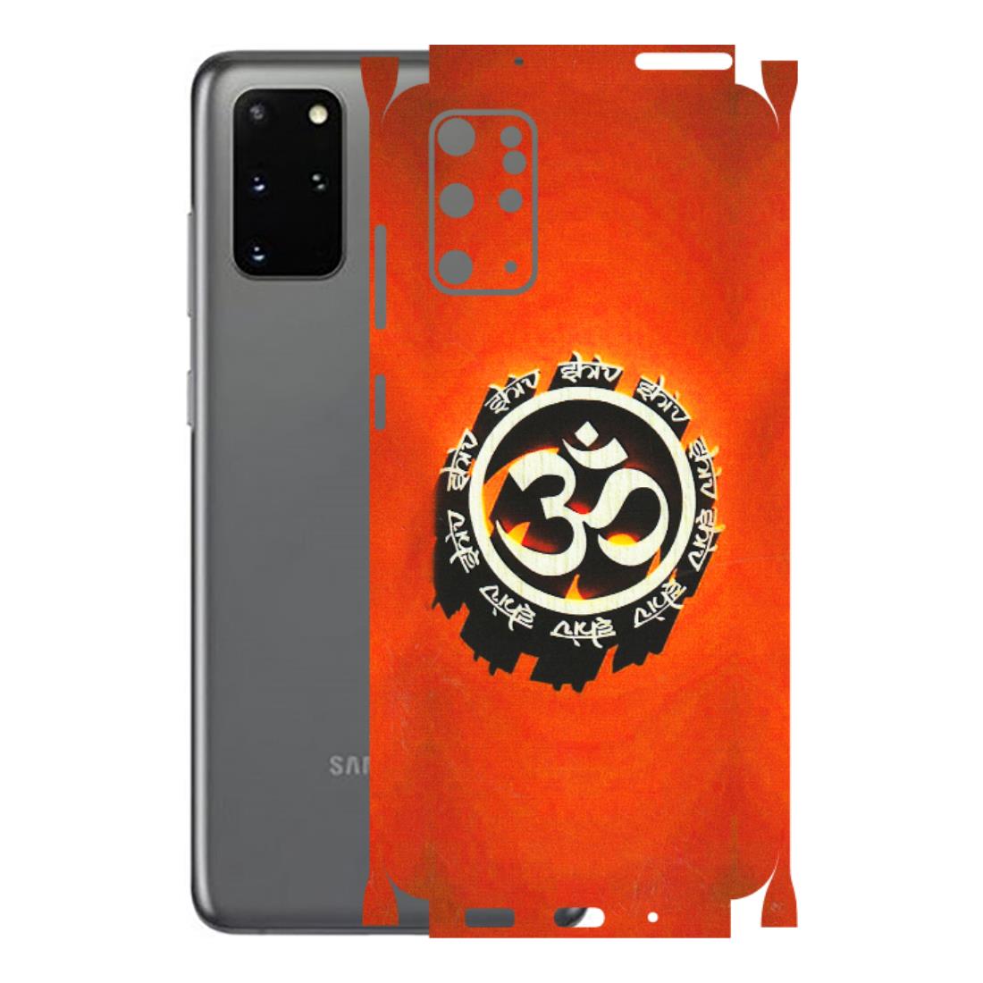 Samsung A/S Series Phone Skins (All Models) - Aum Shiv Orange - 3D Embossed Finish (L-32) Samsung Galaxy S20 Plus