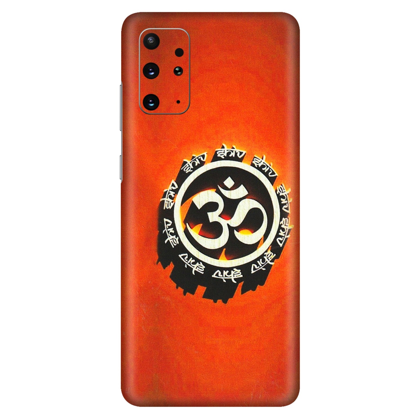 Samsung A/S Series Phone Skins (All Models) - Aum Shiv Orange - 3D Embossed Finish (L-32) Samsung Galaxy S20 Plus
