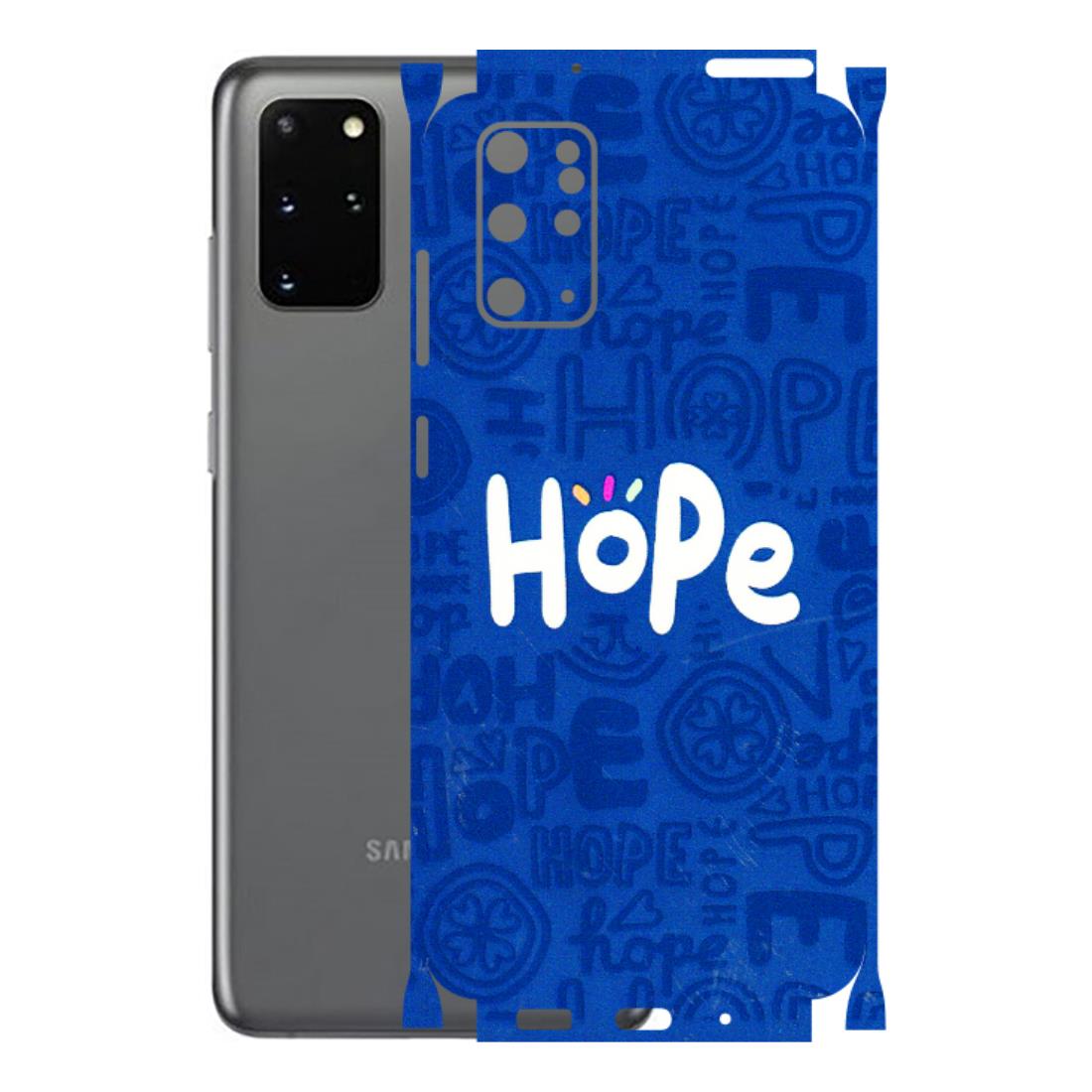 Samsung A/S Series Phone Skins (All Models) - Hope Doodles Blue - 3D Embossed Finish (L-43) Samsung Galaxy S20 Plus