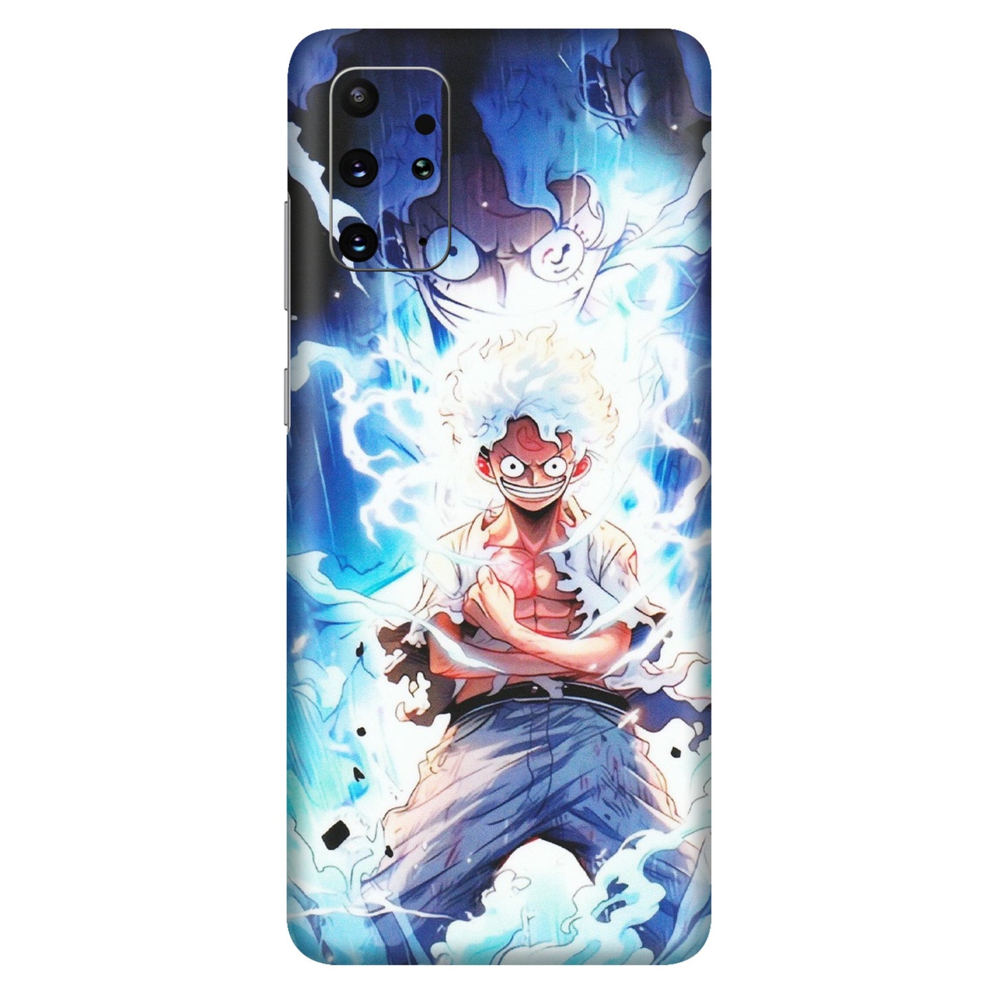 Samsung A/S Series Phone Skins (All Models) - Blue Thunder Luffy Anime - Matte Finish (M-132) Samsung Galaxy S20 Plus