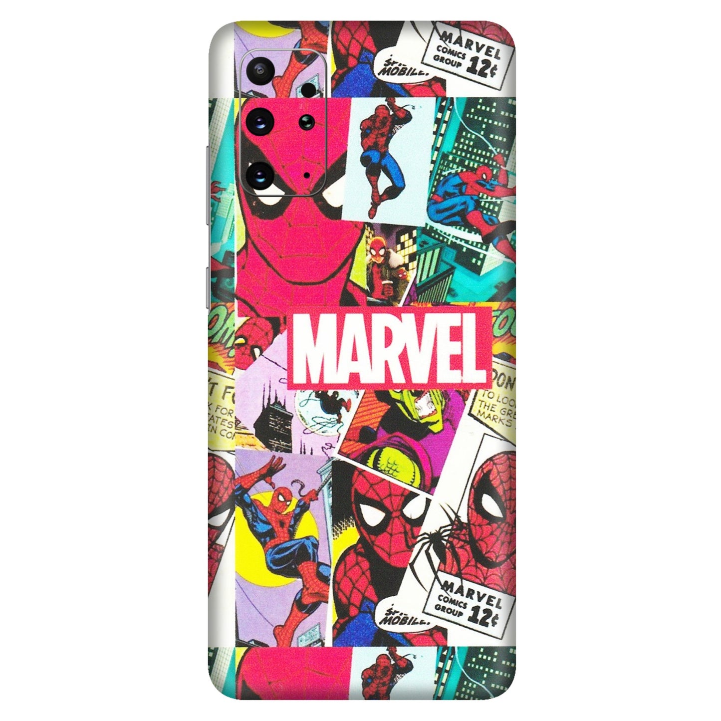 Samsung A/S Series Phone Skins (All Models) - Marvel Comic Spiderman Grafitti - Matte Finish (M-72) Samsung Galaxy S20 Plus