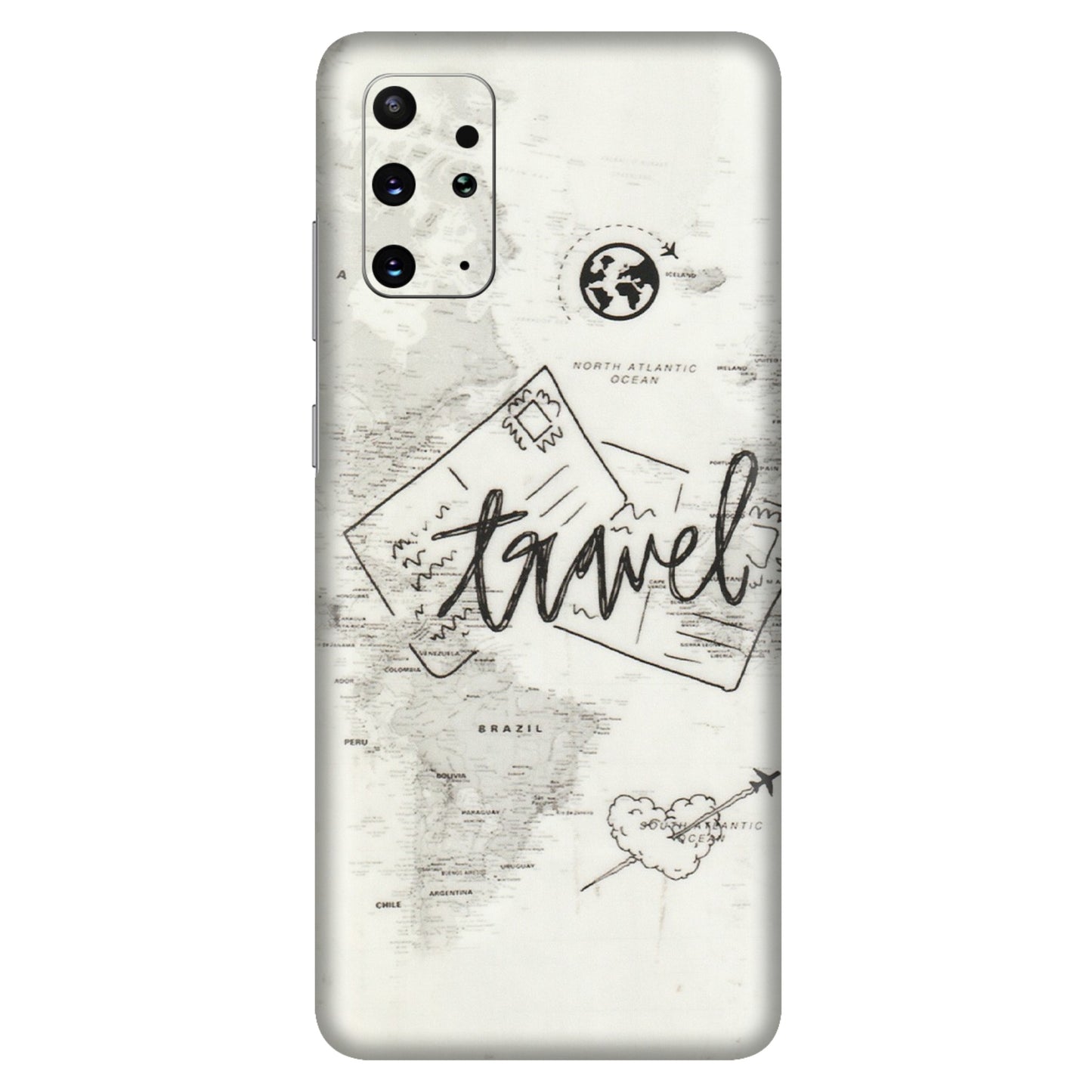 Samsung A/S Series Phone Skins (All Models) - Travel Ticket - Transparent Finish (T-06) Samsung Galaxy S20 Plus