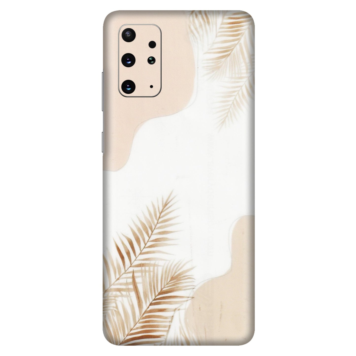 Samsung A/S Series Phone Skins (All Models) - Gold Petals Abstract - Transparent Finish (T-08) Samsung Galaxy S20 Plus