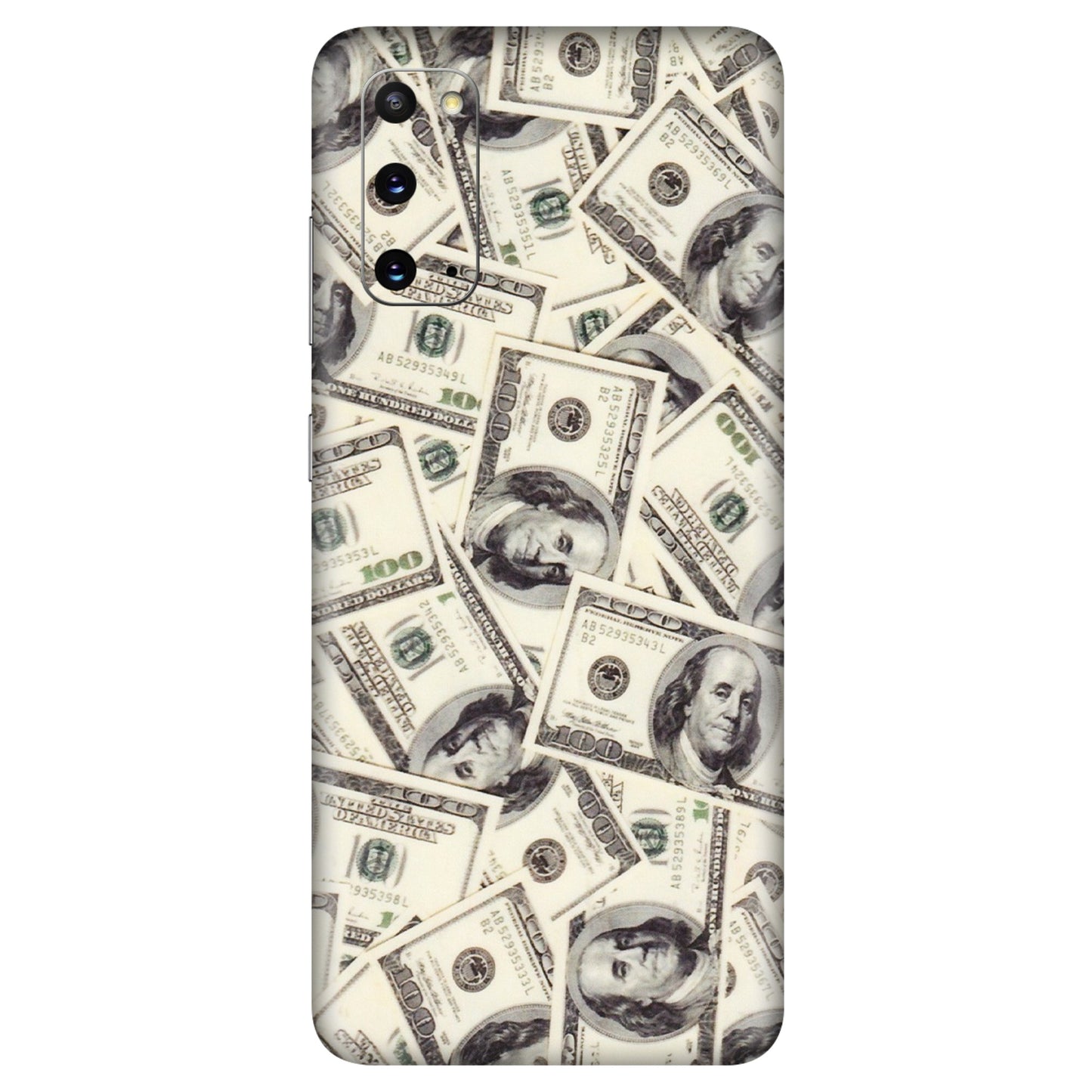 Samsung A/S Series Phone Skins (All Models) - Dollar Lover - Transparent Finish (T-17) Samsung Galaxy S20