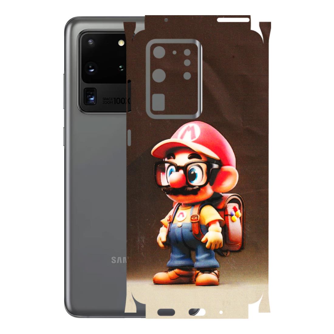 Samsung A/S Series Phone Skins (All Models) - Little Mario - 3D Embossed Finish (L-119) Samsung Galaxy S20 Ultra