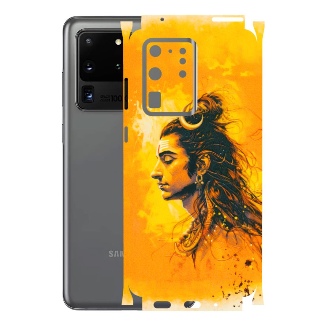 Samsung A/S Series Phone Skins (All Models) - Shiv Shakti - 3D Embossed Finish (L-14) Samsung Galaxy S20 Ultra