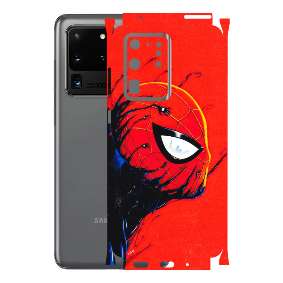 Samsung A/S Series Phone Skins (All Models) - Spiderman Face Venom - 3D Embossed Finish (L-165) Samsung Galaxy S20 Ultra