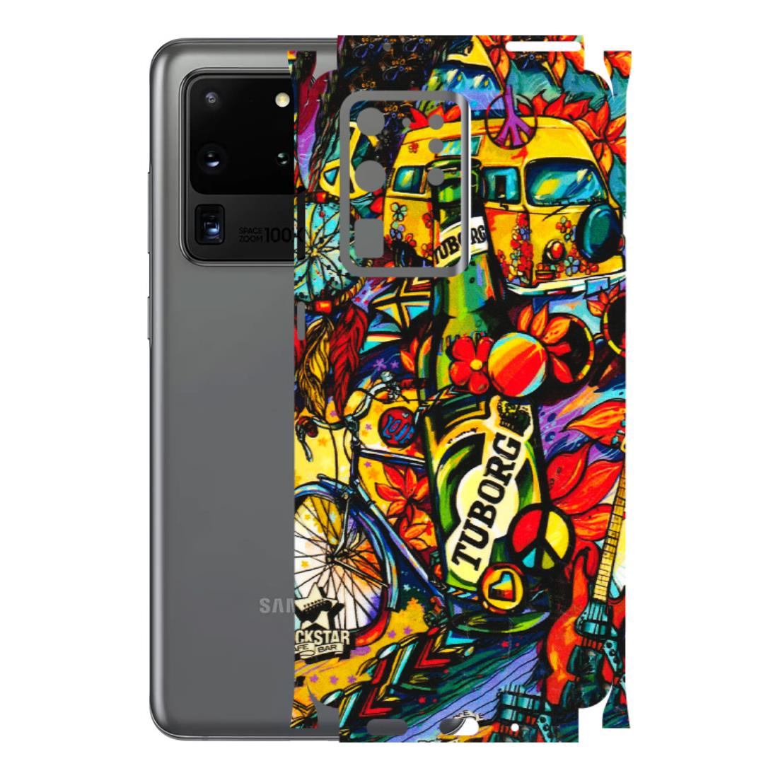 Samsung A/S Series Phone Skins (All Models) - Cool Beer Bottle - 3D Embossed Finish (L-193) Samsung Galaxy S20 Ultra