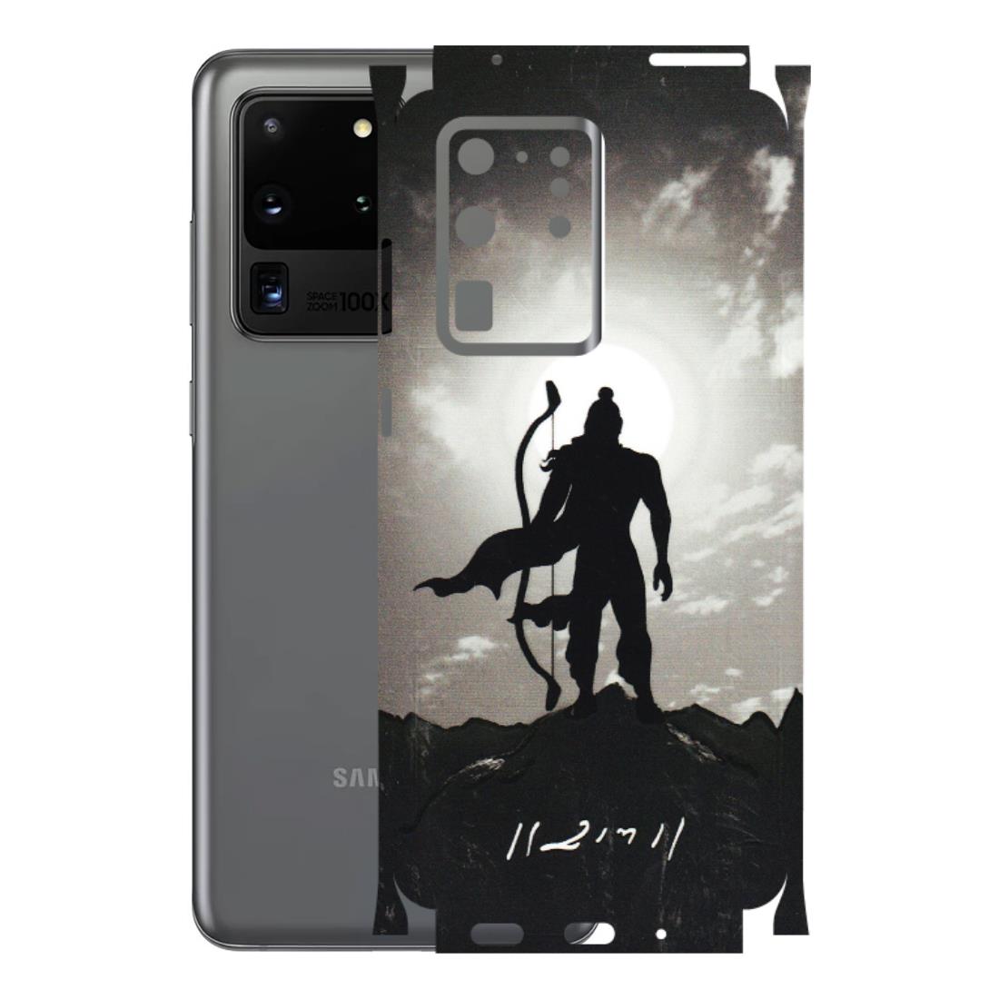 Samsung A/S Series Phone Skins (All Models) - Jai Siya Ram - 3D Embossed Finish (L-200) Samsung Galaxy S20 Ultra