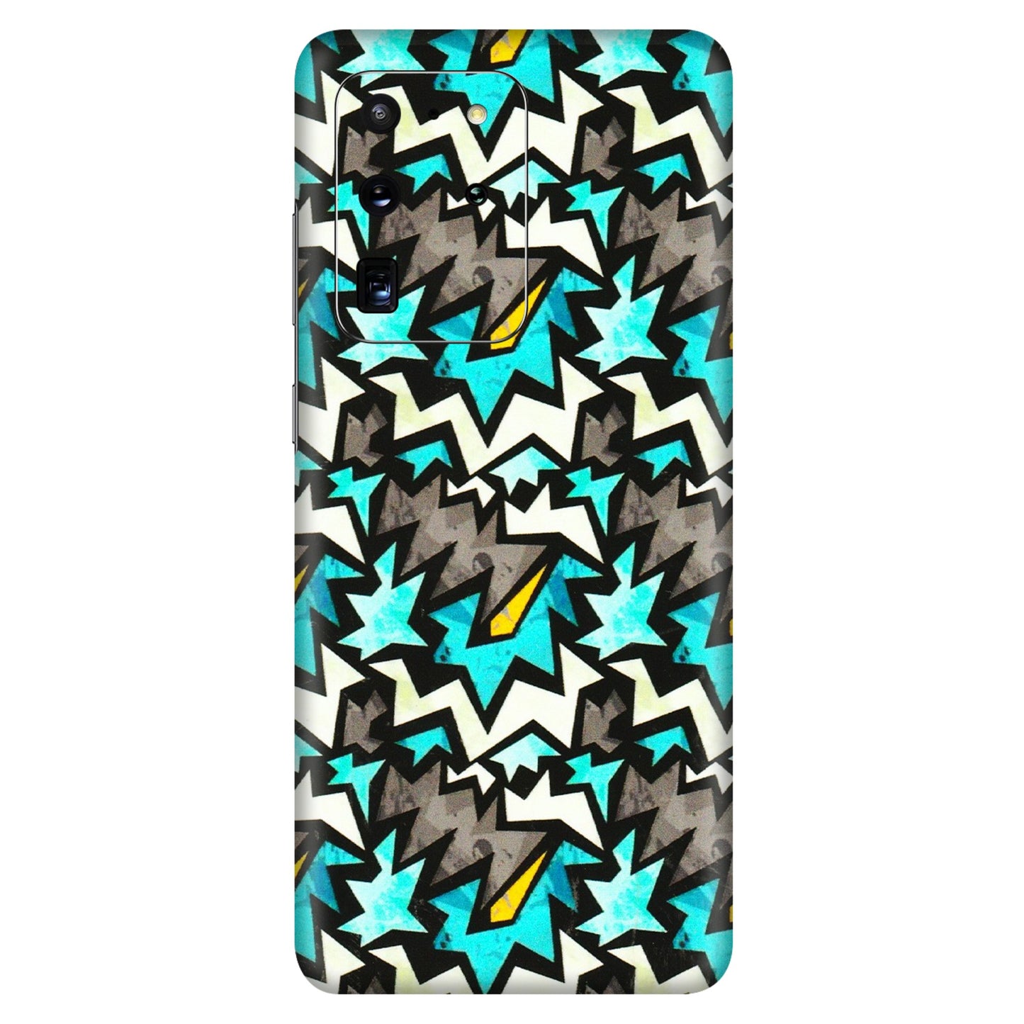 Samsung A/S Series Phone Skins (All Models) - Funky Zig Zag - 3D Embossed Finish (L-223) Samsung Galaxy S20 Ultra