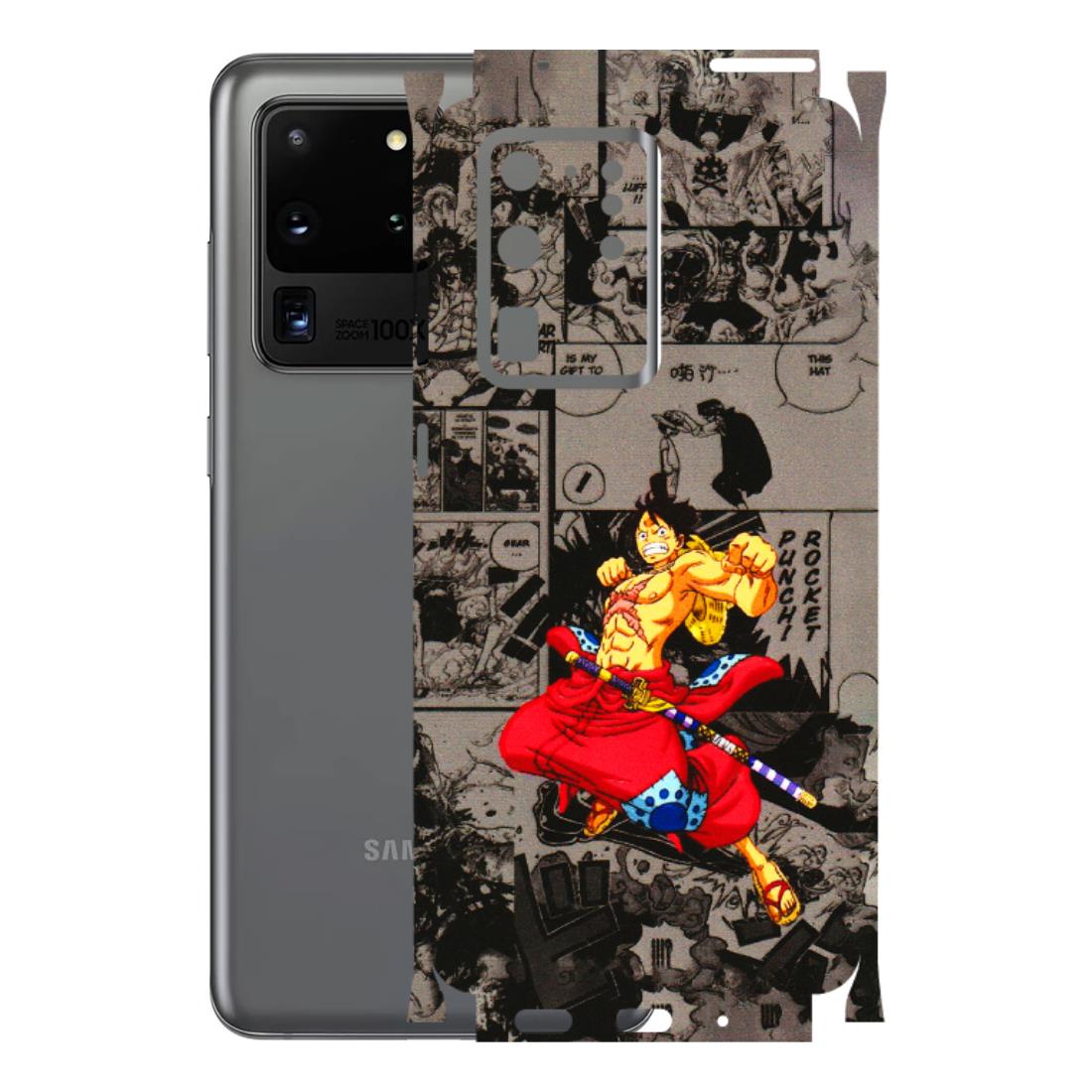Samsung A/S Series Phone Skins (All Models) - One Piece Rocket Punch Manga - 3D Embossed Finish (L-25) Samsung Galaxy S20 Ultra