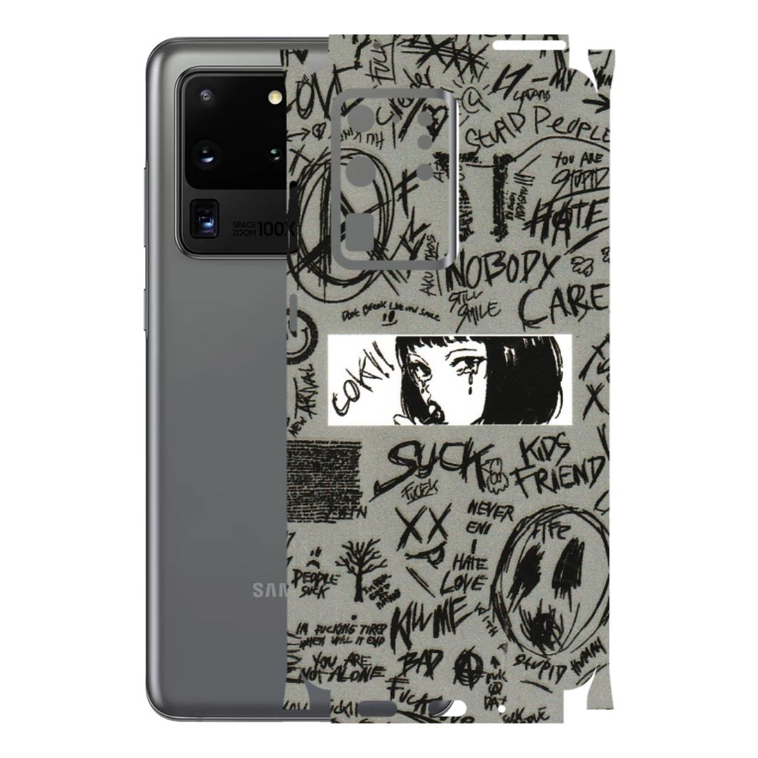 Samsung A/S Series Phone Skins (All Models) - Never Have Love Anime - 3D Embossed Finish (L-260) Samsung Galaxy S20 Ultra