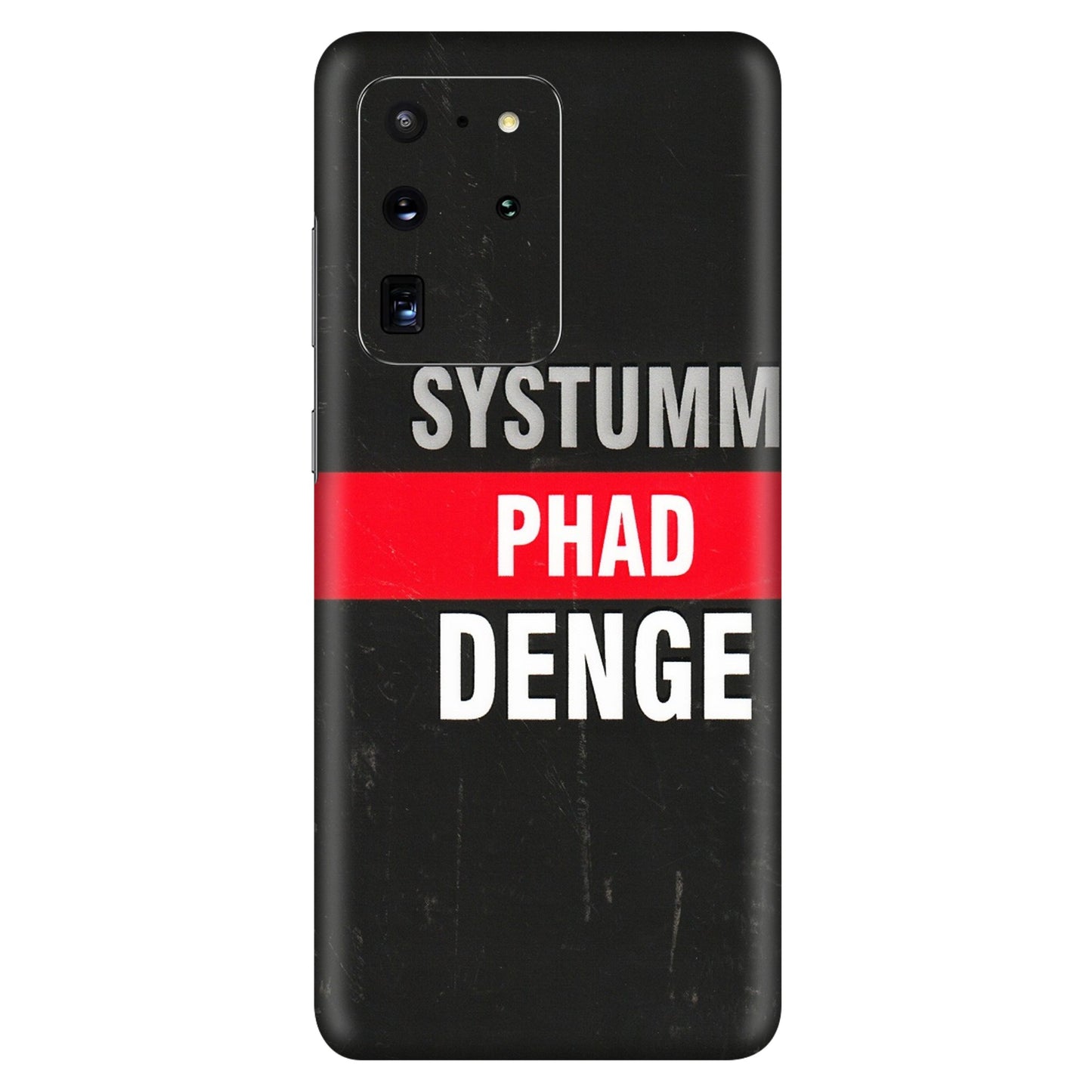 Samsung A/S Series Phone Skins (All Models) - Systumm Phad Denge - 3D Embossed Finish (L-278) Samsung Galaxy S20 Ultra