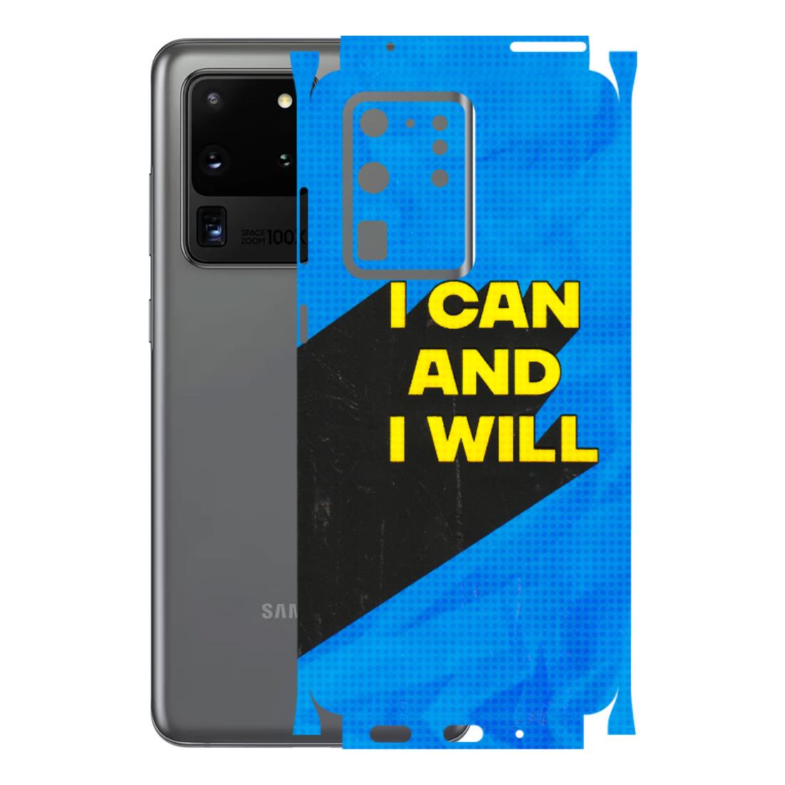 Samsung A/S Series Phone Skins (All Models) - I Can And I Will - 3D Embossed Finish (L-281) Samsung Galaxy S20 Ultra