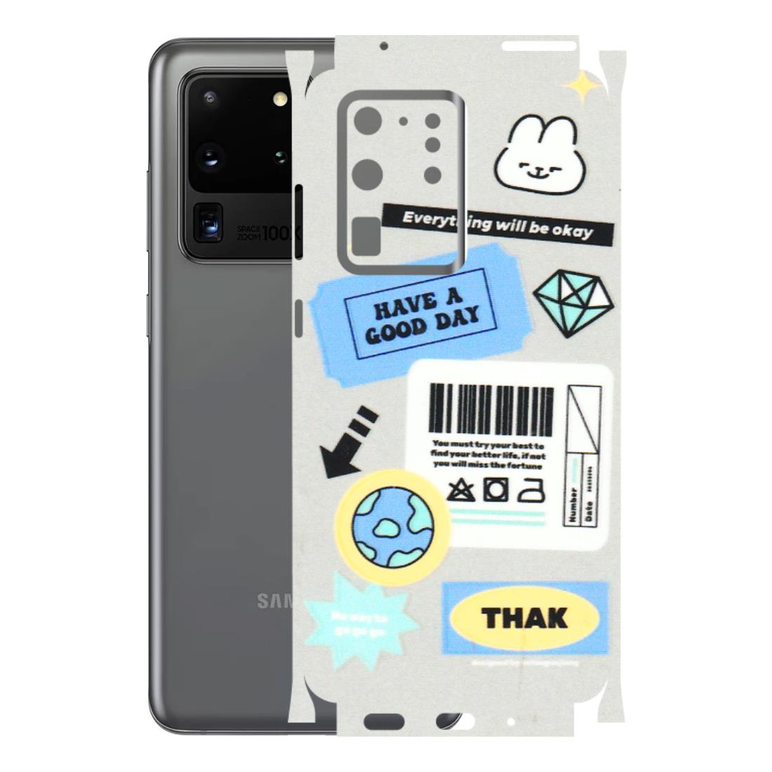 Samsung A/S Series Phone Skins (All Models) - Will Be Okay Design - 3D Embossed Finish (L-316) Samsung Galaxy S20 Ultra