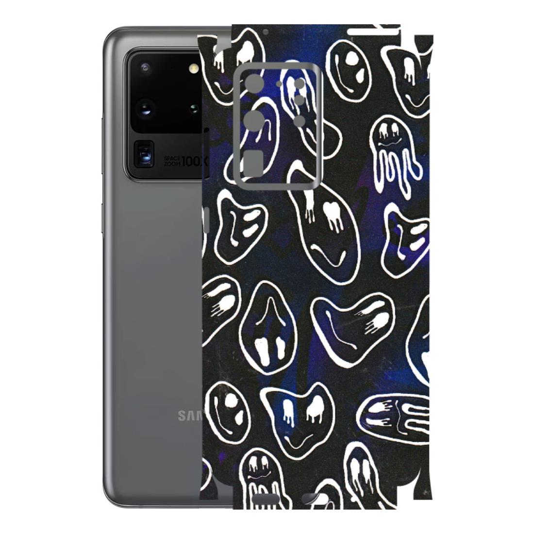 Samsung A/S Series Phone Skins (All Models) - Distorted Smileys - 3D Embossed Finish (L-92) Samsung Galaxy S20 Ultra