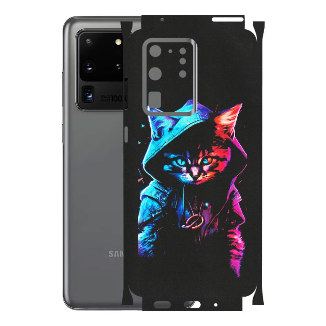Samsung A/S Series Phone Skins (All Models) - Cyberpunk Cat - Matte Finish (M-45) Samsung Galaxy S20 Ultra