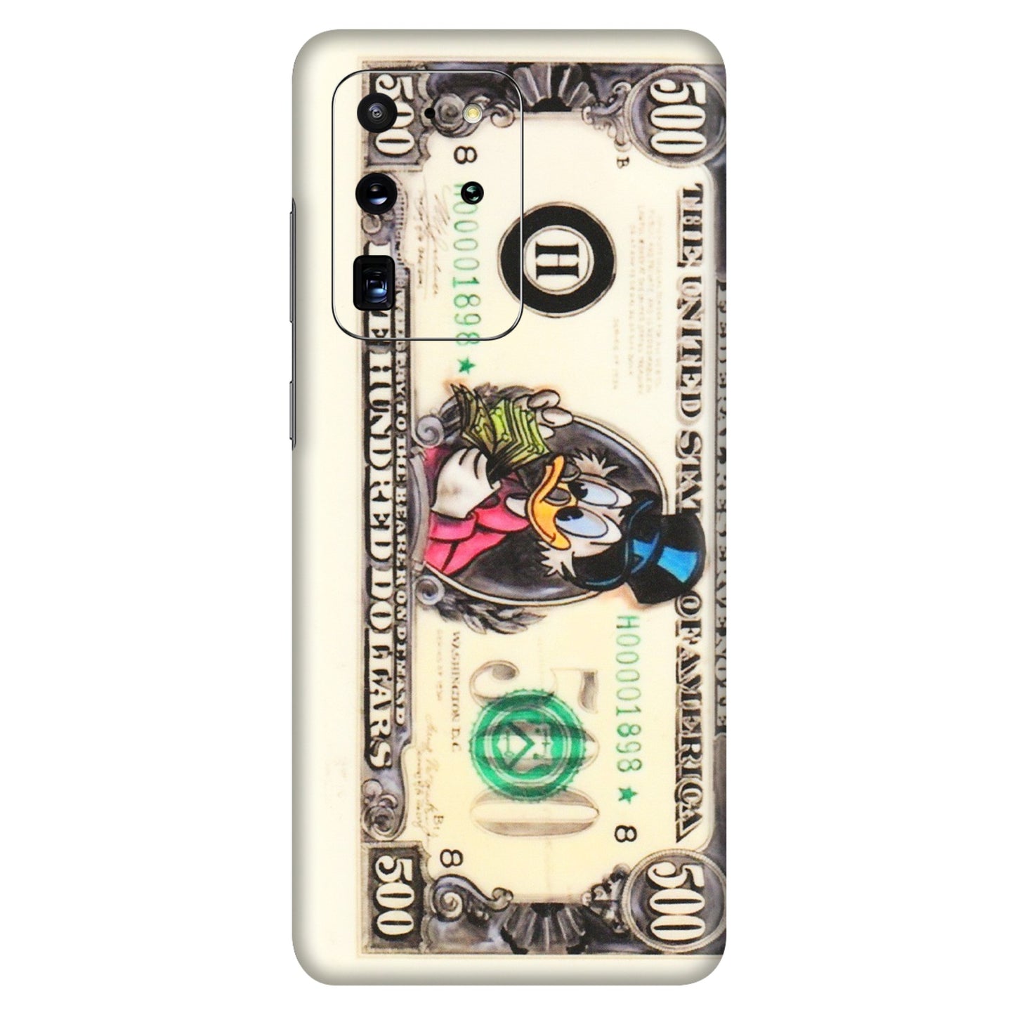 Samsung A/S Series Phone Skins (All Models) - Five Hundred Dollar Duck - Transparent Finish (T-15) Samsung Galaxy S20 Ultra
