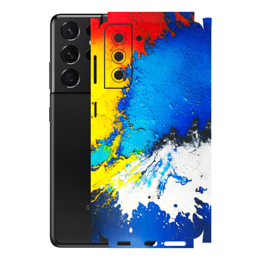 Samsung A/S Series Phone Skins (All Models) - Acrylic Paint Spill - 3D Embossed Finish (L-229) Samsung Galaxy S21 5G